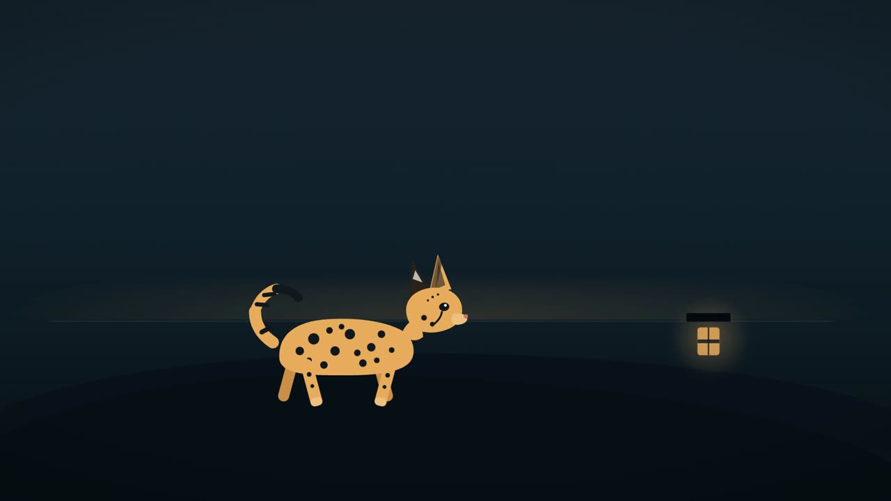 Illustrated shoreline at dusk, from Episode One