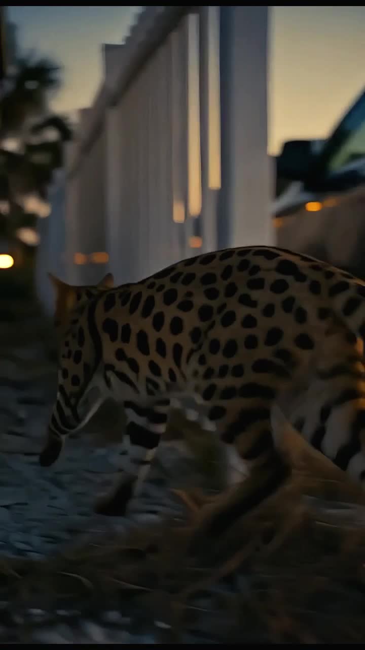 Illustrated dusk street with porch lights, from Episode Two