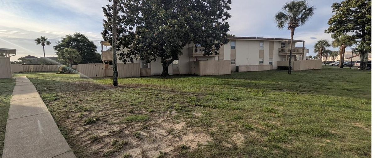 The pathway near Building 8B-3 where Aven was last seen